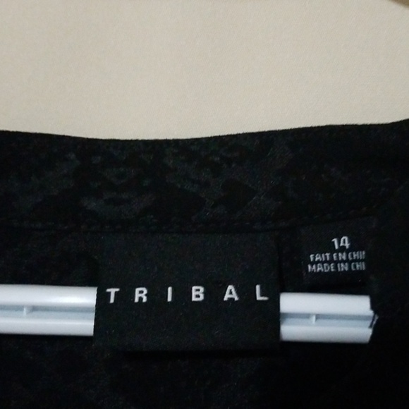 Black Sheer Fullsleeve Blouse - Picture 3 of 6